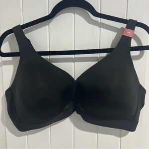 Cacique Bra Comfort Bliss Lined Wireless Support Lane Bryant Black Size 42C